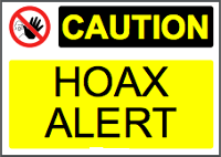 Hoax alert